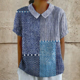 Alina - Košile s Patchwork Vzorem