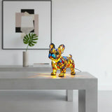 Francouzský Bulldog - Vitrážová Lampa
