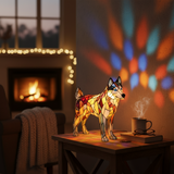 Husky - Lampa ve vitráži