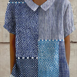 Alina - Košile s Patchwork Vzorem