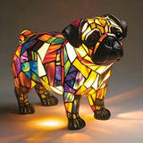 Pug - Lampa ve vitráži