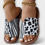 Tareyja - Bicolor sandály s leopardím vzorem