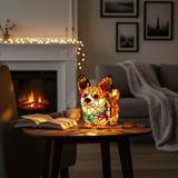 Corgi - Lampa ve vitráži