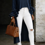 Vânia - Casual Denim Blůza