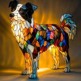 Border Collie - Stínidlo z vitráže