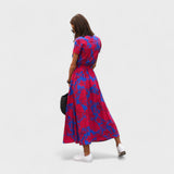 Růžový lilie - Vestido Boho Chic