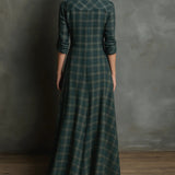 Lídia - Dlouhé košilové šaty