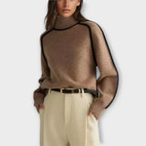 Emília - Elegantní svetr s vysokým výstřihem