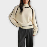 Emília - Elegantní svetr s vysokým výstřihem