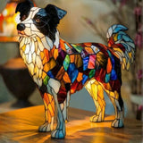Border Collie - Stínidlo z vitráže