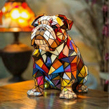 Bulldog - Lampa ve vitráži