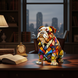 Bulldog - Lampa ve vitráži